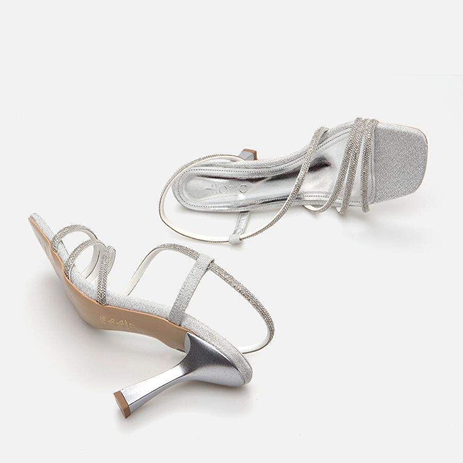 Lame Female Heeled Sandals — Product image 6 of 6