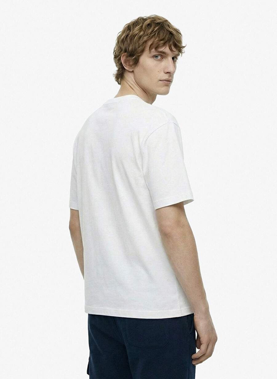 Off White Men's 100% Cotton Relaxed T-Shirt J4SM-TST7237 — Product image 4 of 7