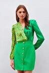 Kruvaze Desenli Bodysuit Sar Ekru — Product image 6 of 30