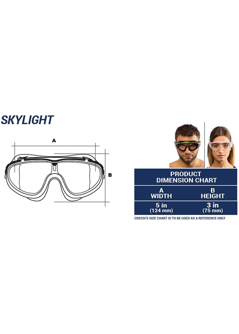 Skylight Clear Black Grey Swimming Goggles — Product image 4 of 5