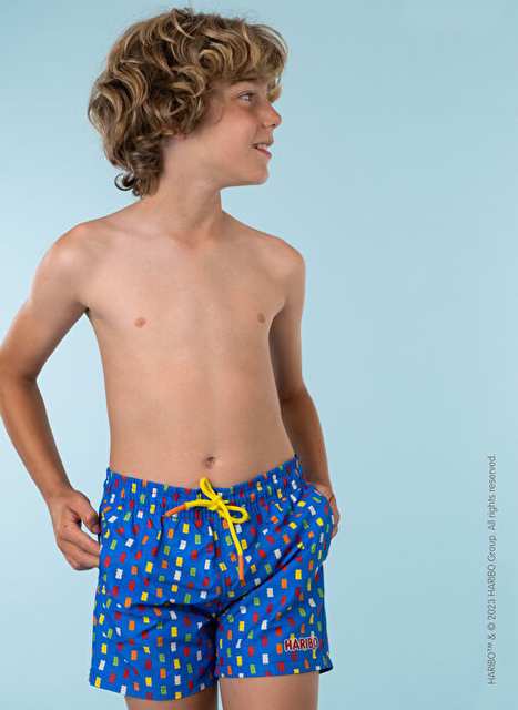 Haribo Dark Blue Boy Shorts Swimsuit HRBSWM001