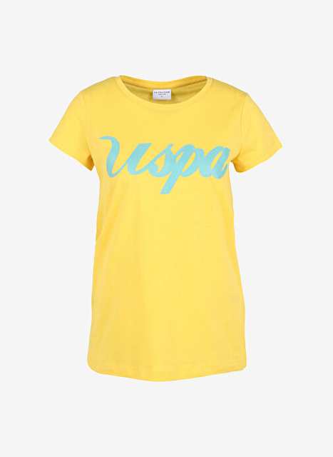 Sarı Kadın %100 Pamuk T-Shirt BEAN-IY23