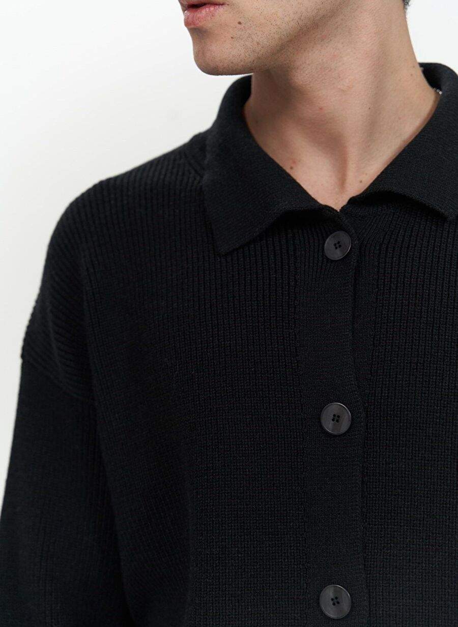 Bastian Dugme Detail Black Men's Sweater Hrka — Product image 5 of 7