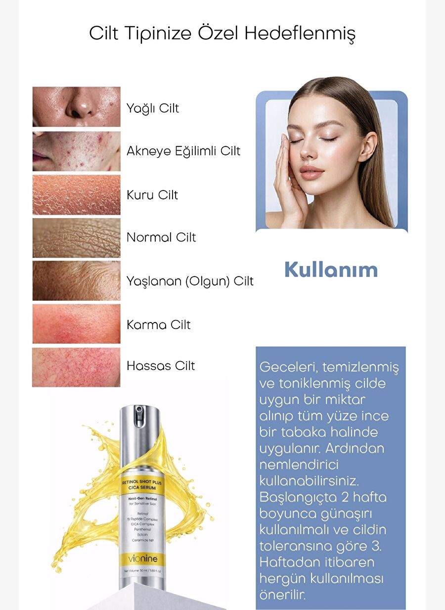 Retinol Shot Plus Cica Serum % 0.1 Made In Korea 50 ML — صورة المنتج 3 من 8