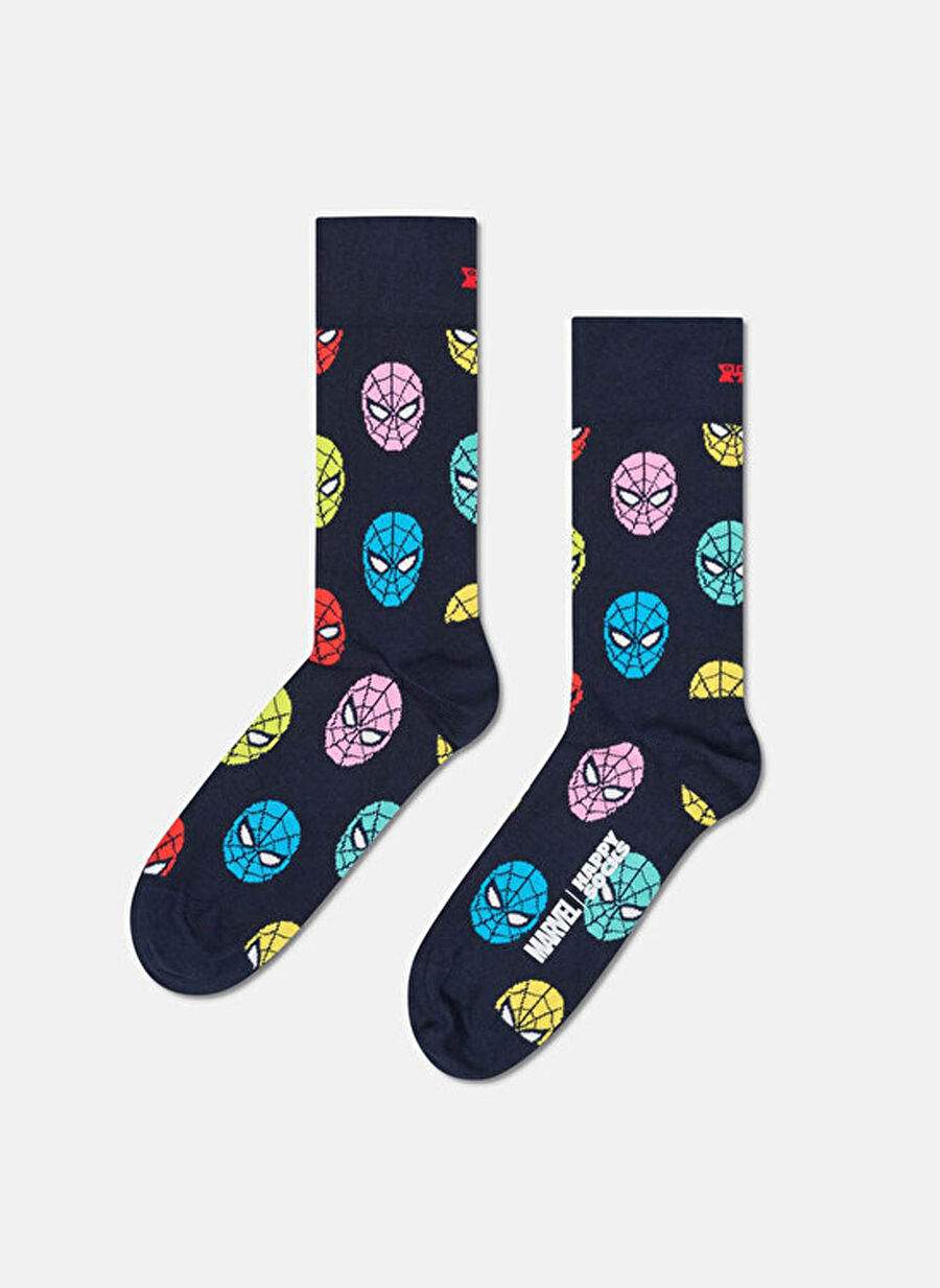 Happy Socks Çok Renkli Erkek Desenli Çorap MARVEL™ Spider-Man 3-Pack Socks Gif — صورة المنتج 3 من 6