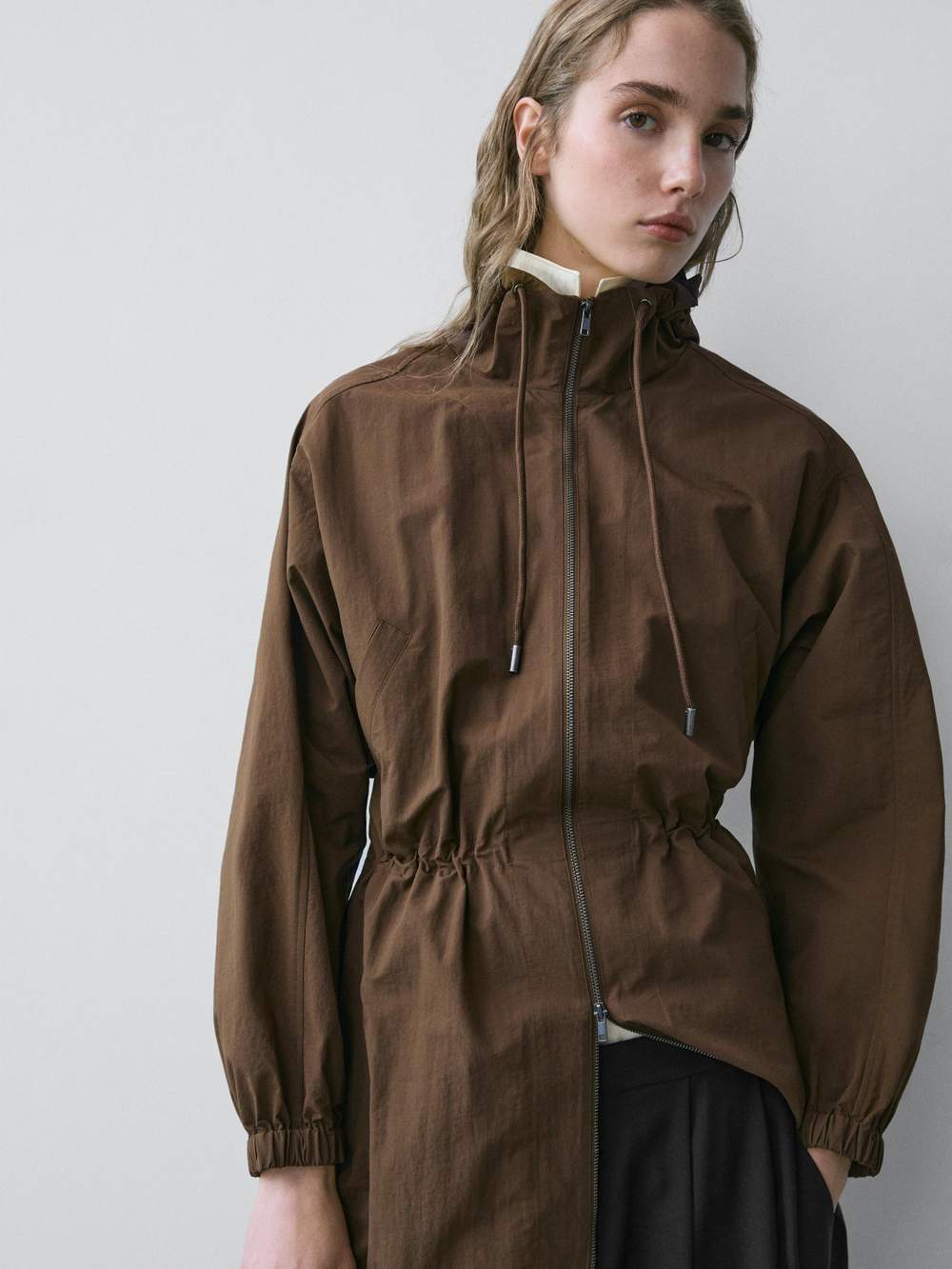 Long technical fabric parka — Product image 8 of 20