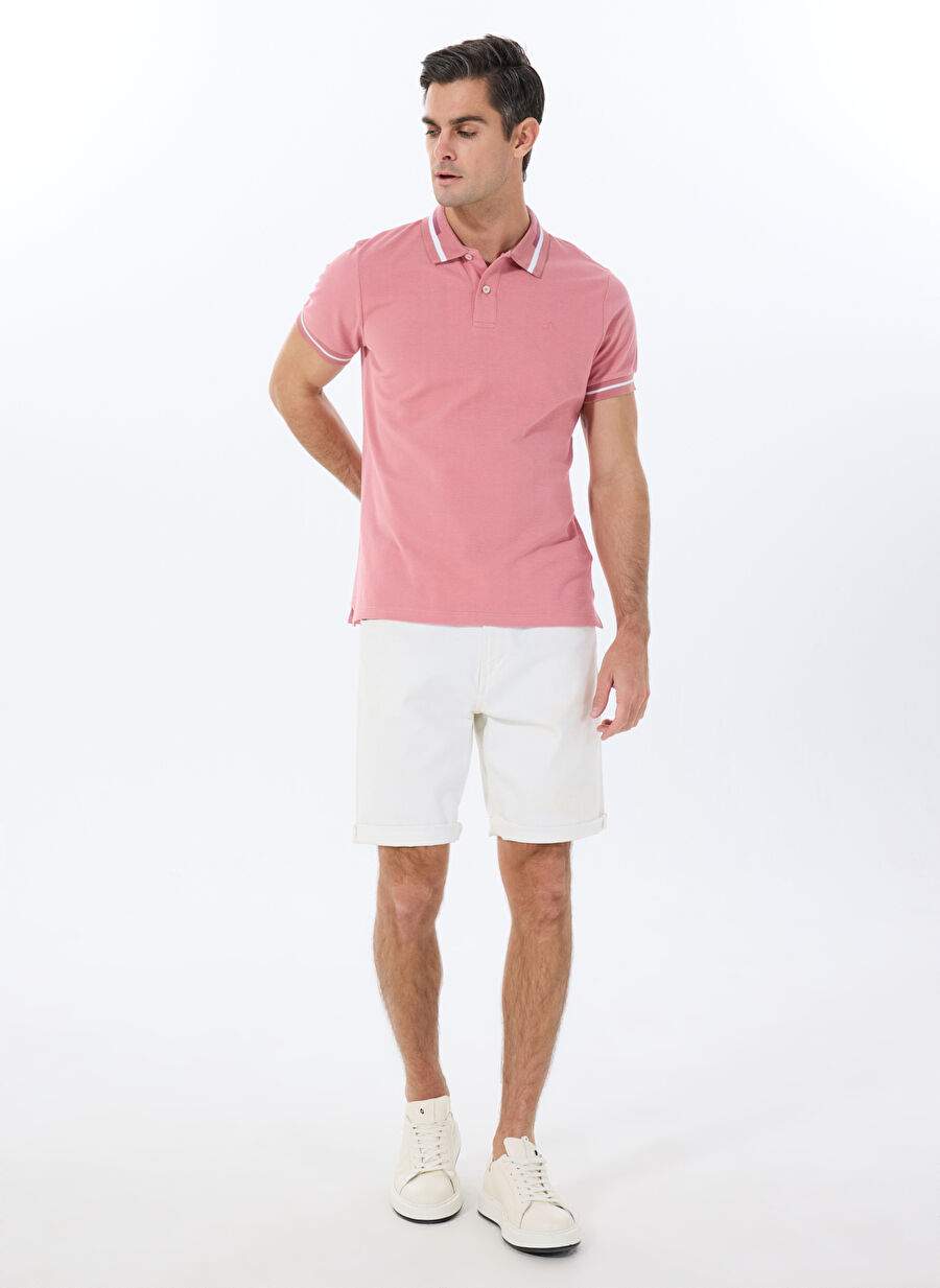 Beymen Business Pink Men's Slim Fit T Shirt Bbe091252460 Gul — Product image 6 of 25