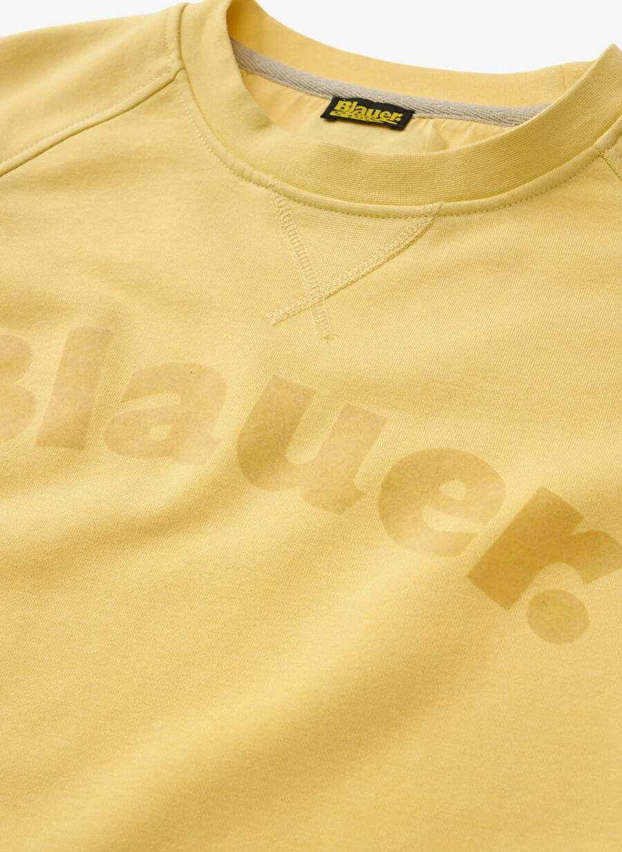 Sarı Erkek Pamuklu Sweatshirt 26SBLUF03242-234 CAMP — Product image 5 of 5