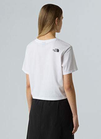 The North Face NF0A87U4FN41-W SIMPLE DOME CROPPED Beyaz Bisiklet Yaka Regular Fit Düz Kadın T-Shirt — Product image 11 of 15
