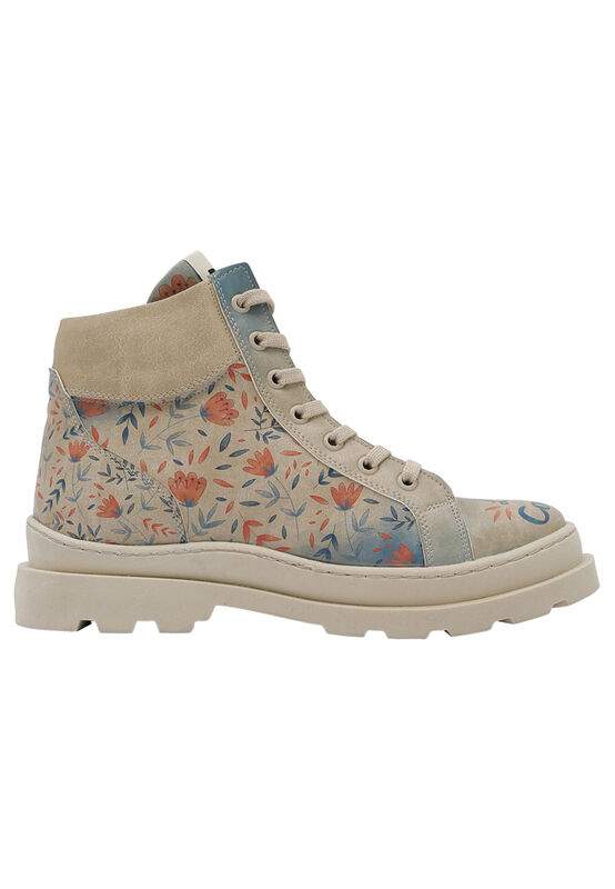 Women Vegan Leather Beige Boots - Lost in Colors Design — Product image 4 of 8