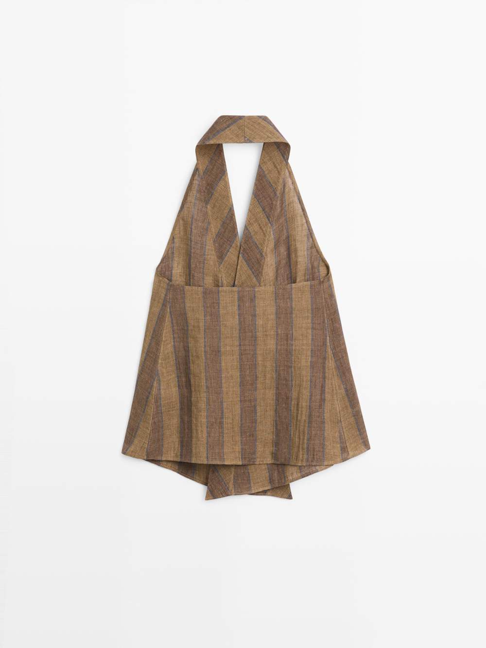 Printed waistcoat with crossover neckline — Product image 3 of 17