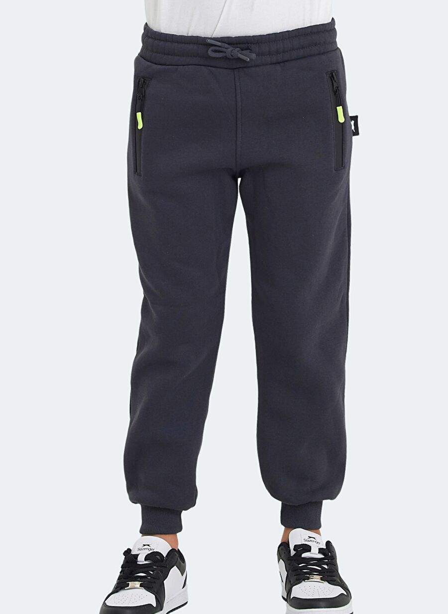Slazenger Lamis Unisex Cocuk Esofman Alt Koyu Gri — صورة المنتج 2 من 7