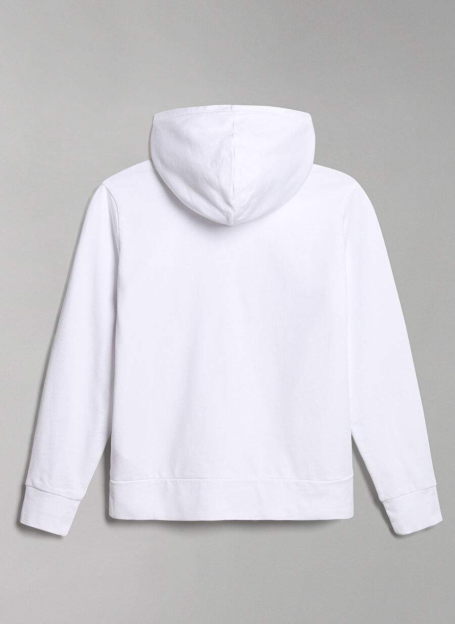 Napapijri Beyaz Kız Çocuk Kapüşonlu Uzun Kollu Sweatshirt NP0A4GXD0021 K B-PINZON — صورة المنتج 5 من 6