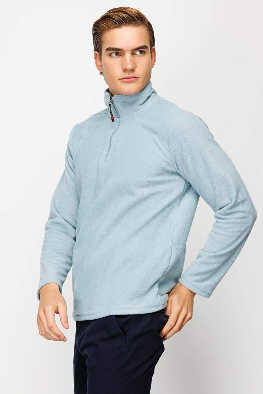 Men's Blue Standard Yarim Zipper Polar — Product image 4 of 6