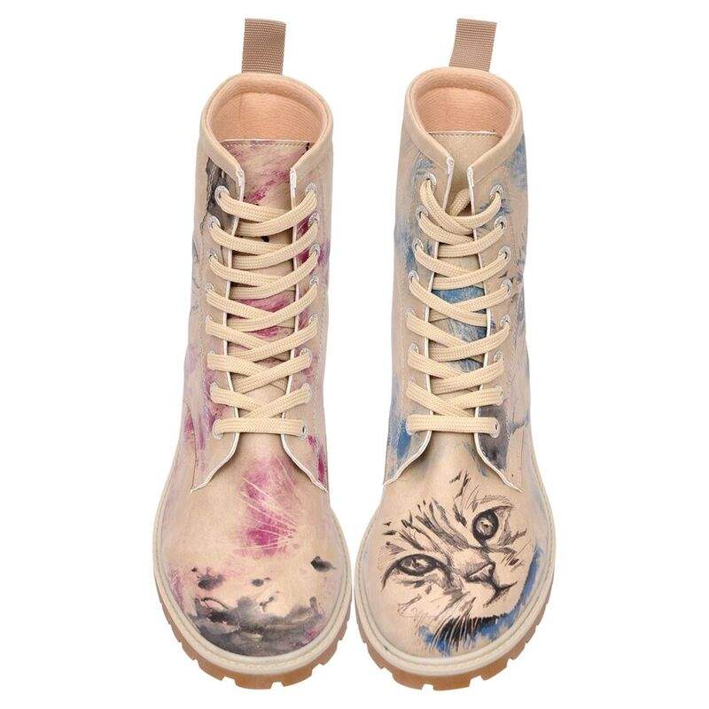 Women Vegan Leather Beige Long Boots - Deepness Design — Product image 3 of 7