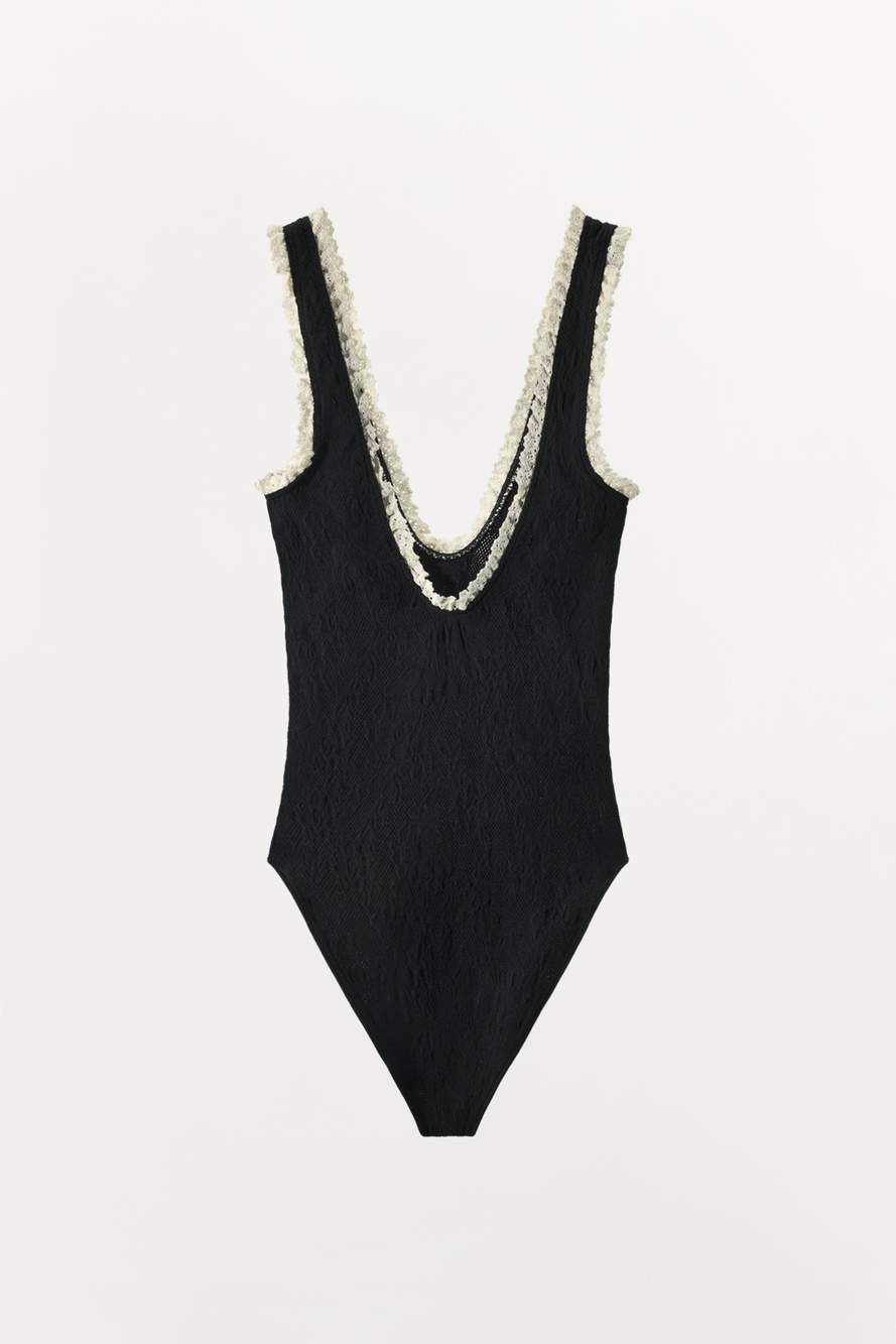 SEAMLESS LACE BODYSUIT — Product image 10 of 11