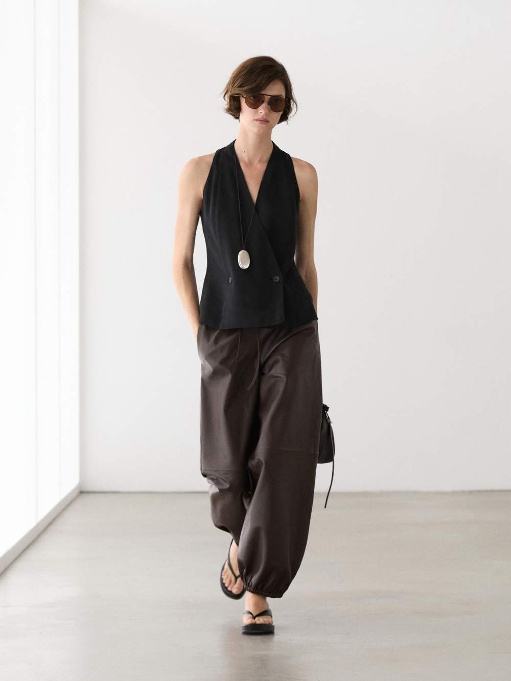 Nappa leather sarouel trousers — Product image 7 of 13