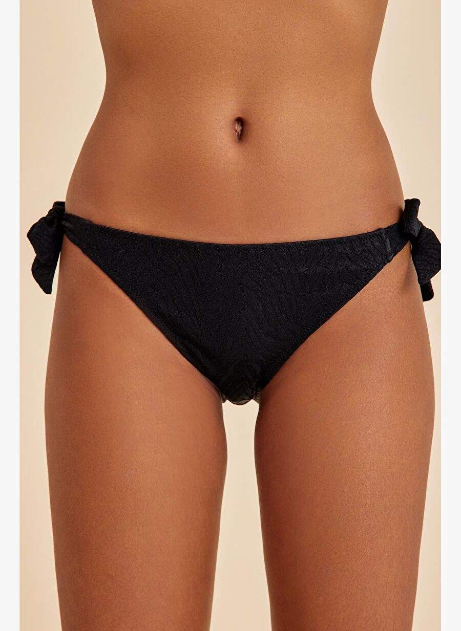 Bali Siyah Yandan Baglamal Bikini Alt — صورة المنتج 4 من 8