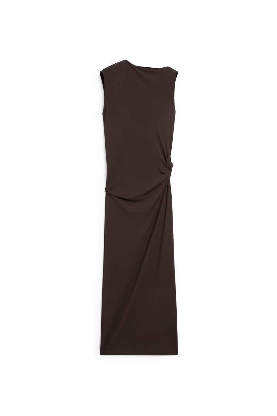 Asymmetric ruched midi dress — Product image 17 of 17