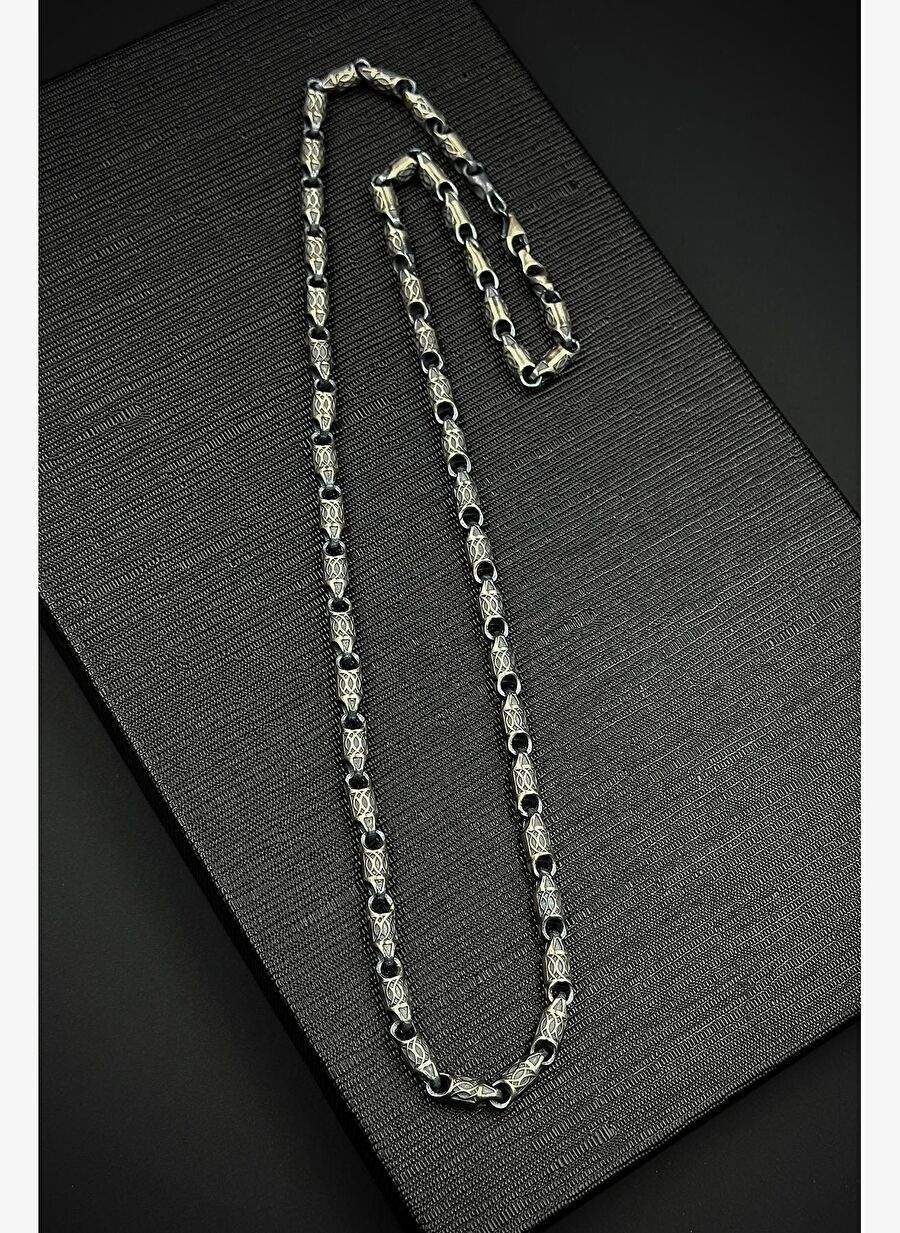 Frnch 925 Ayar Gumus Italyan Model Gumus Renk Erkek Kolye Frj30722 822 A — Product image 1 of 3