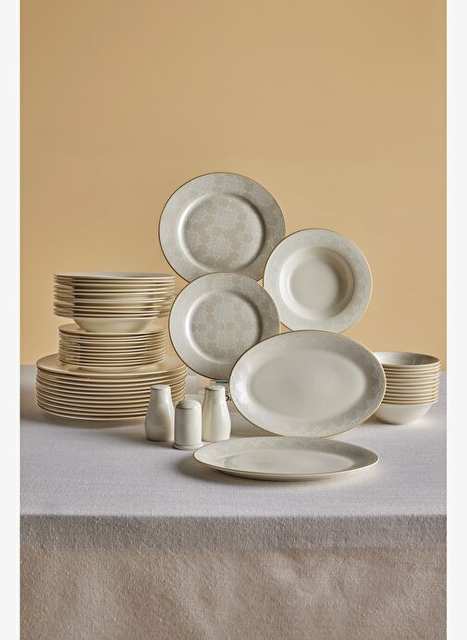 Emsan Forever Bone Lord 53 Pieces 12 Person Dinnerware