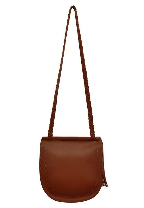 Women Vegan Leather Blue Shoulder Bag - Ready to Travel Design — صورة المنتج 5 من 5