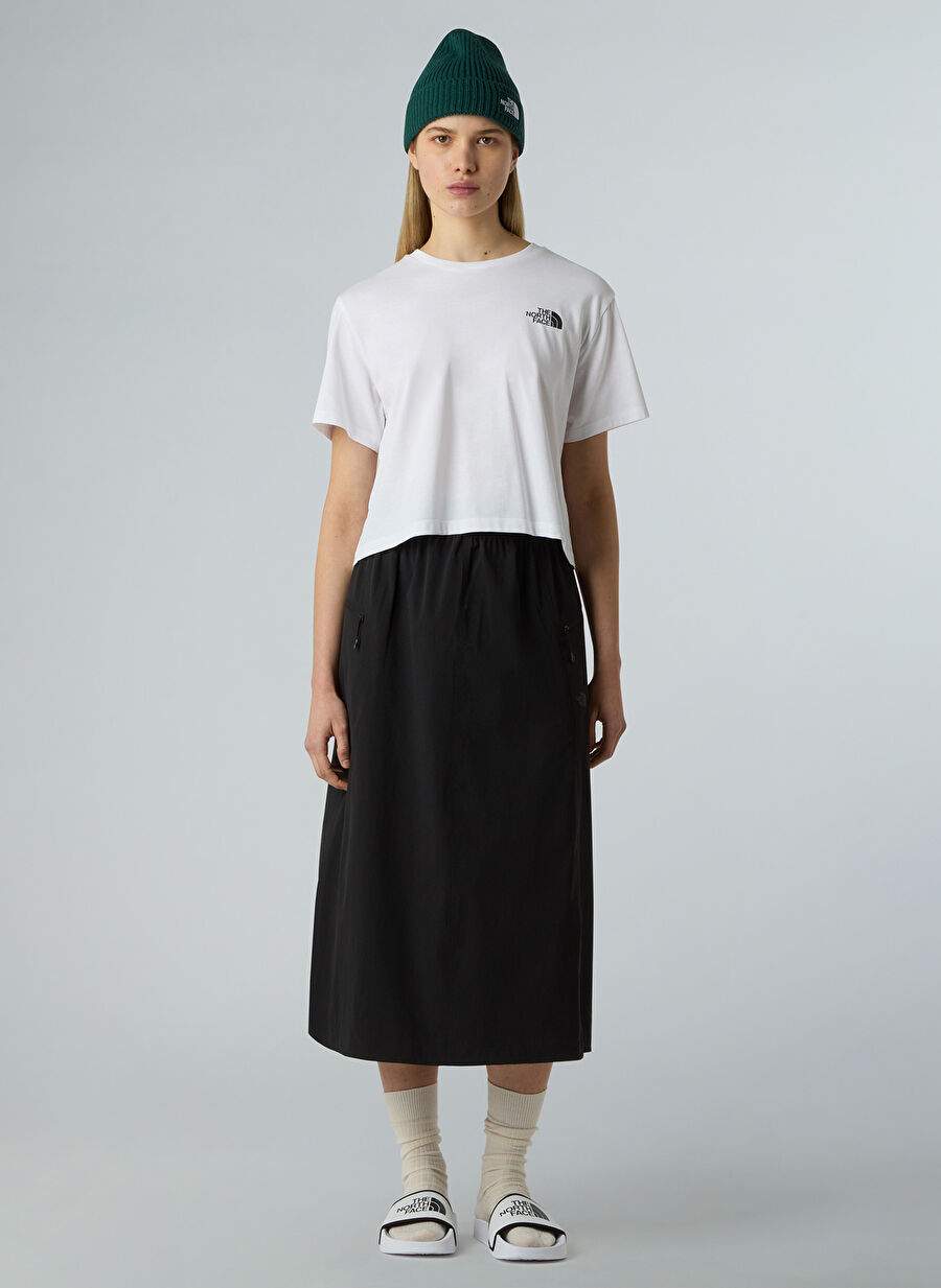 The North Face NF0A87U4FN41-W SIMPLE DOME CROPPED Beyaz Bisiklet Yaka Regular Fit Düz Kadın T-Shirt — Product image 10 of 15