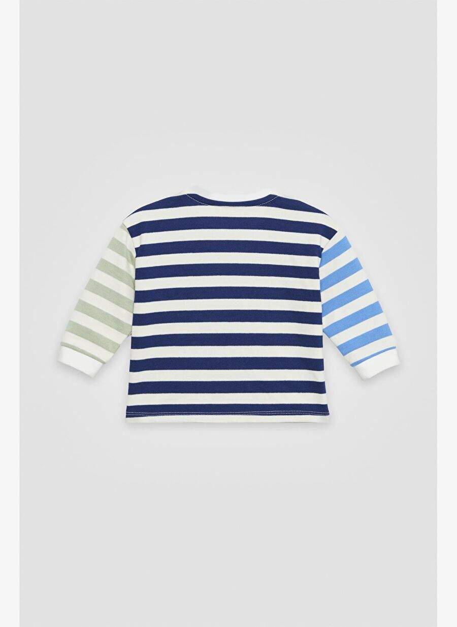 BG Store Men's Baby Striped Sweatshirt Team — صورة المنتج 3 من 6