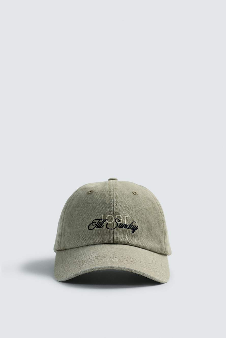 WASHED CAP WITH EMBROIDERED TEXT — Product image 5 of 7