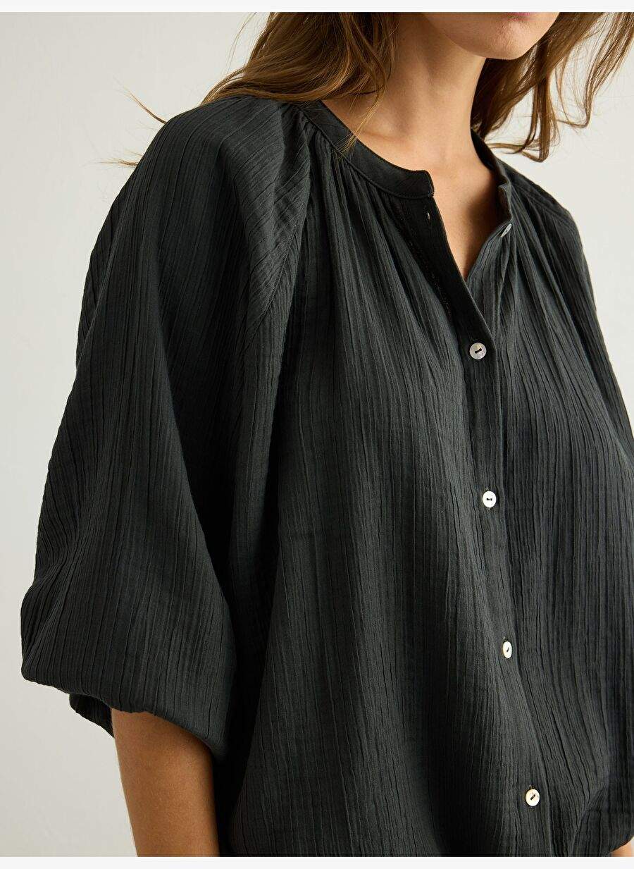 Kaya Boyfriend Shirt - Anthracite — Product image 5 of 7