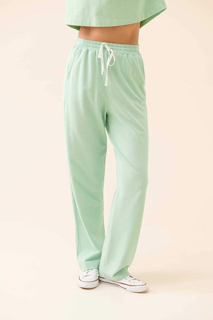 Tie Waist Trousers Green Y2322005_012 — Product image 3 of 4