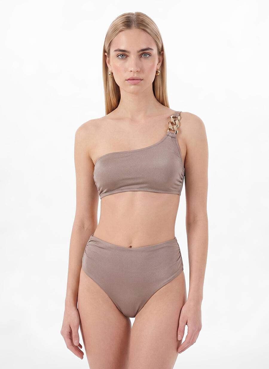 Fabrika Vizon Kadın Tek Omuz Bikini Üst 24-LONGA — صورة المنتج 3 من 7