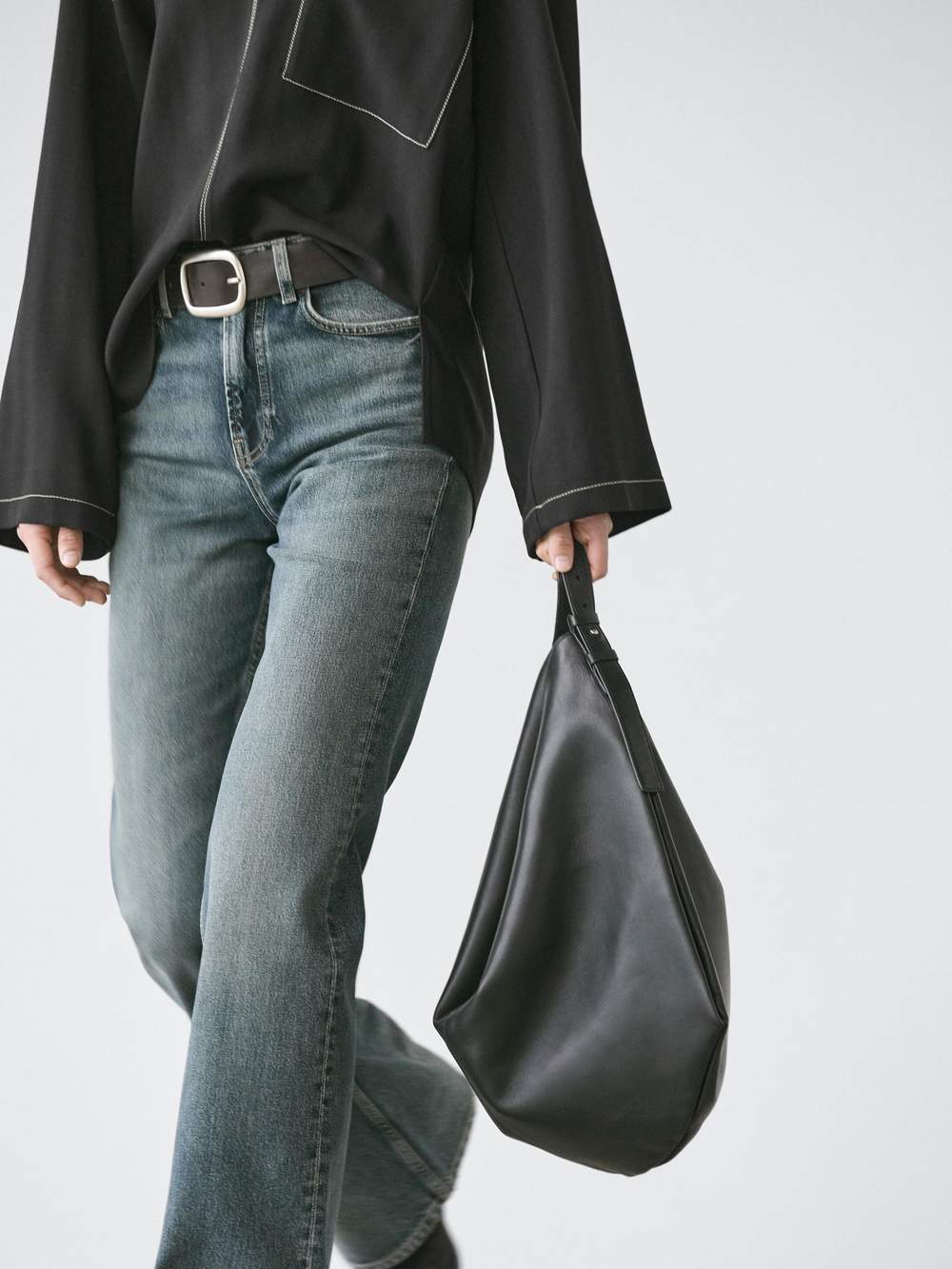 Flowing wool blend overshirt with pocket detail — Product image 4 of 14