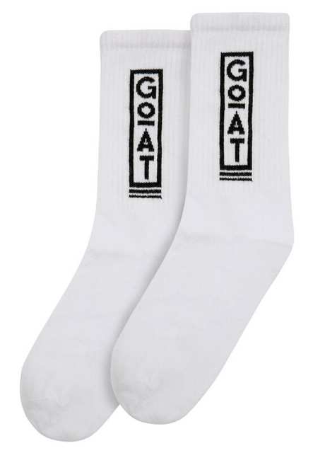 Unisex Vegan White Socks - Goat Design