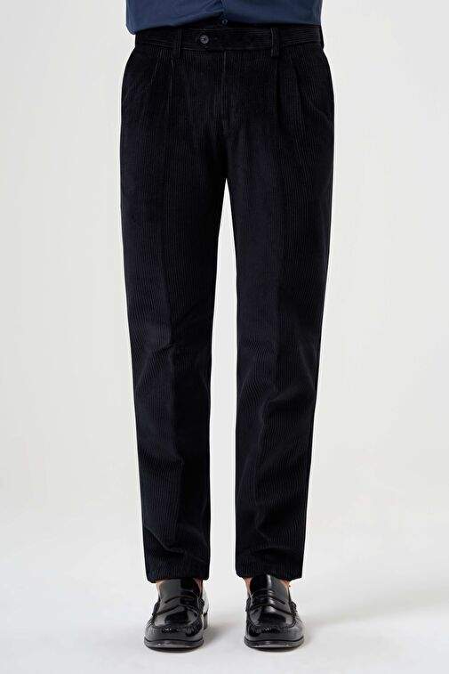 Bisse Erkek Kadife Spor Pantolon Sıyah PNS22K22234_D99 — صورة المنتج 10 من 25