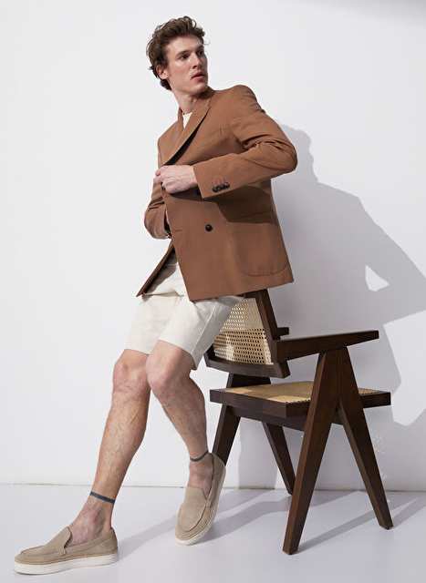 Factory Basic Tan Men's Plain Jacket BERAS