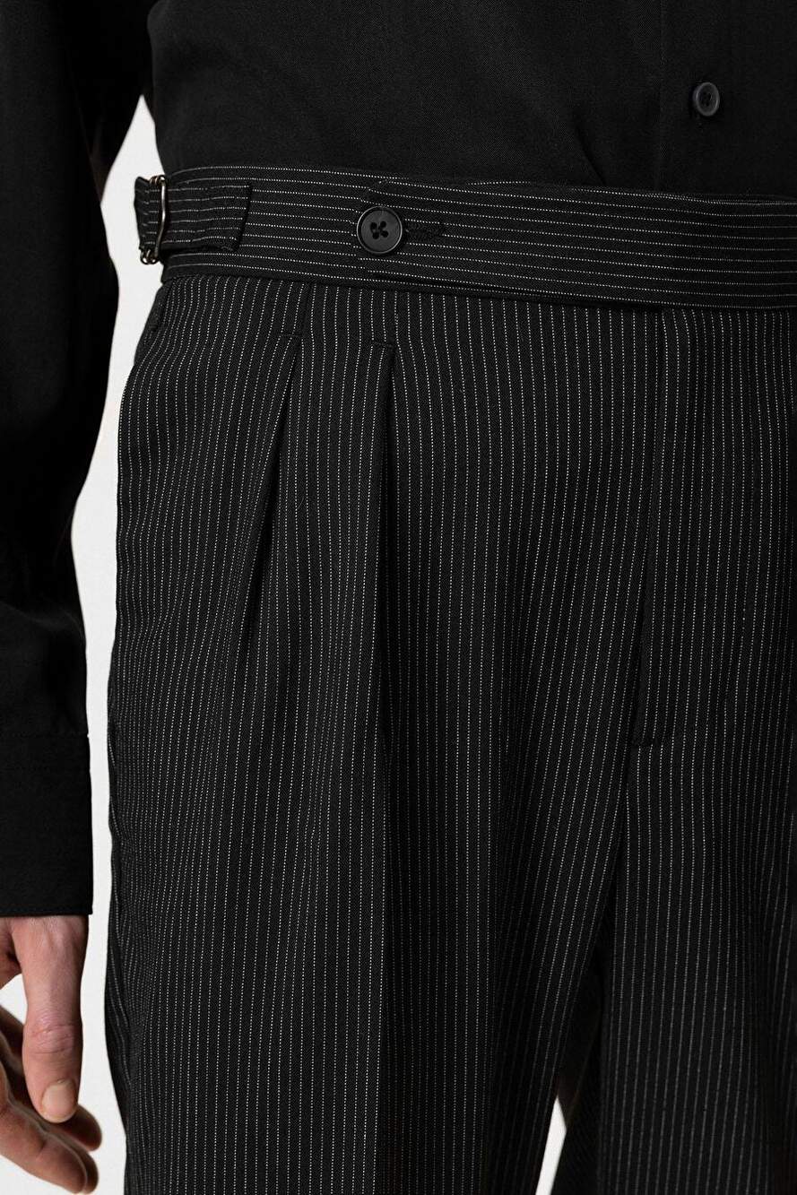 Antioch Black Yuksek Waistline Double Paca Men's Pants — Product image 6 of 7
