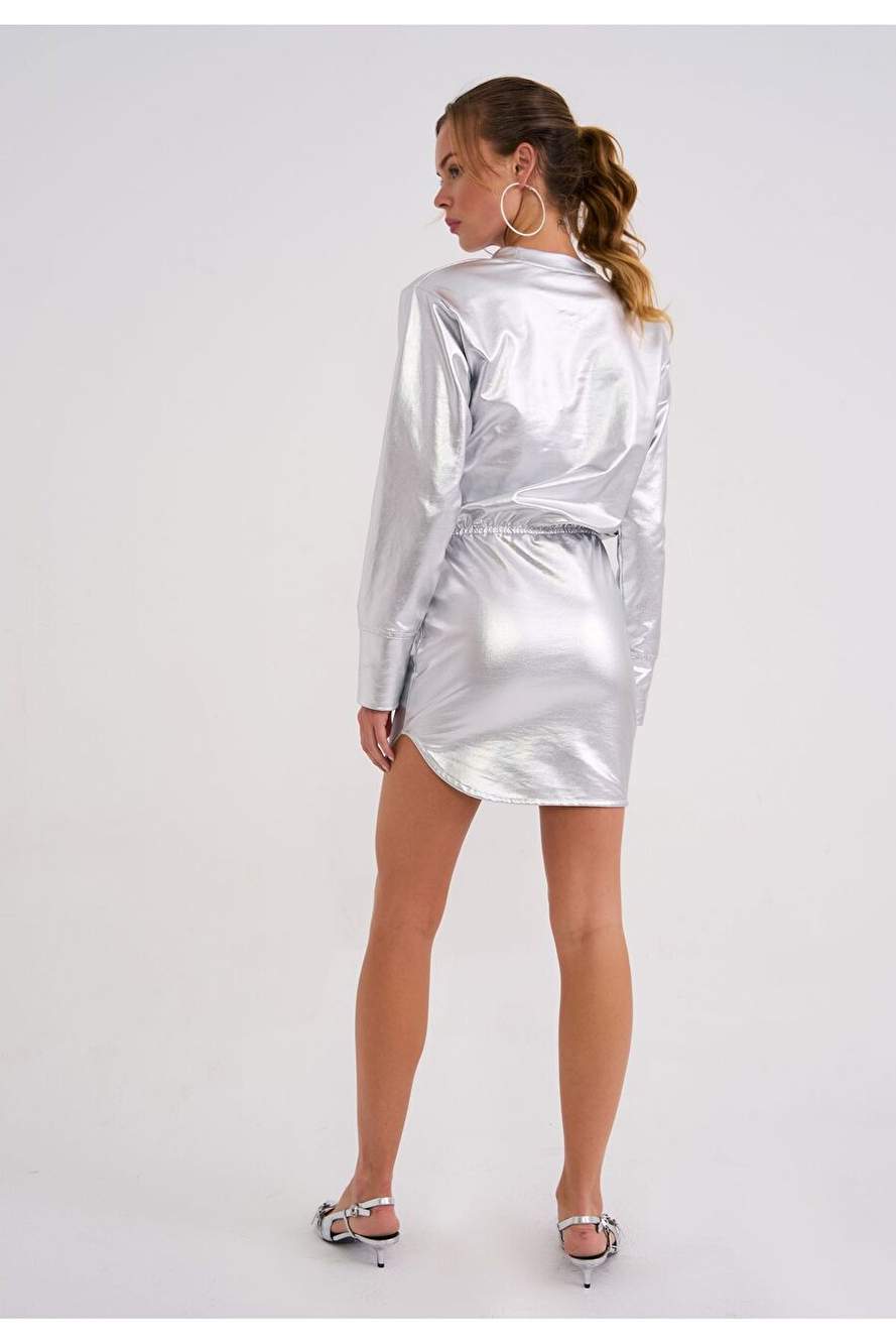 Luna Kadn Gumus Sweat Elbise — Product image 4 of 4