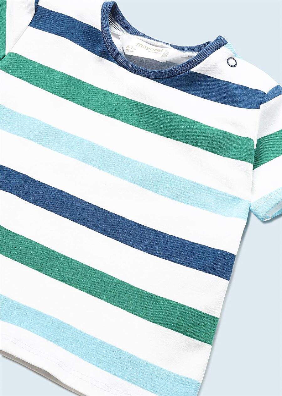 Mayoral Yenidoğan Erkek Bebek Kot Salopet ve Tshirt — Product image 4 of 4
