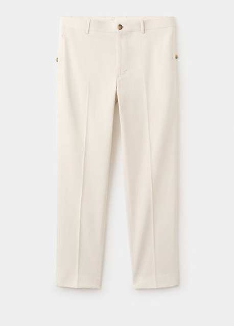 Regular-fit 100% cotton trousers