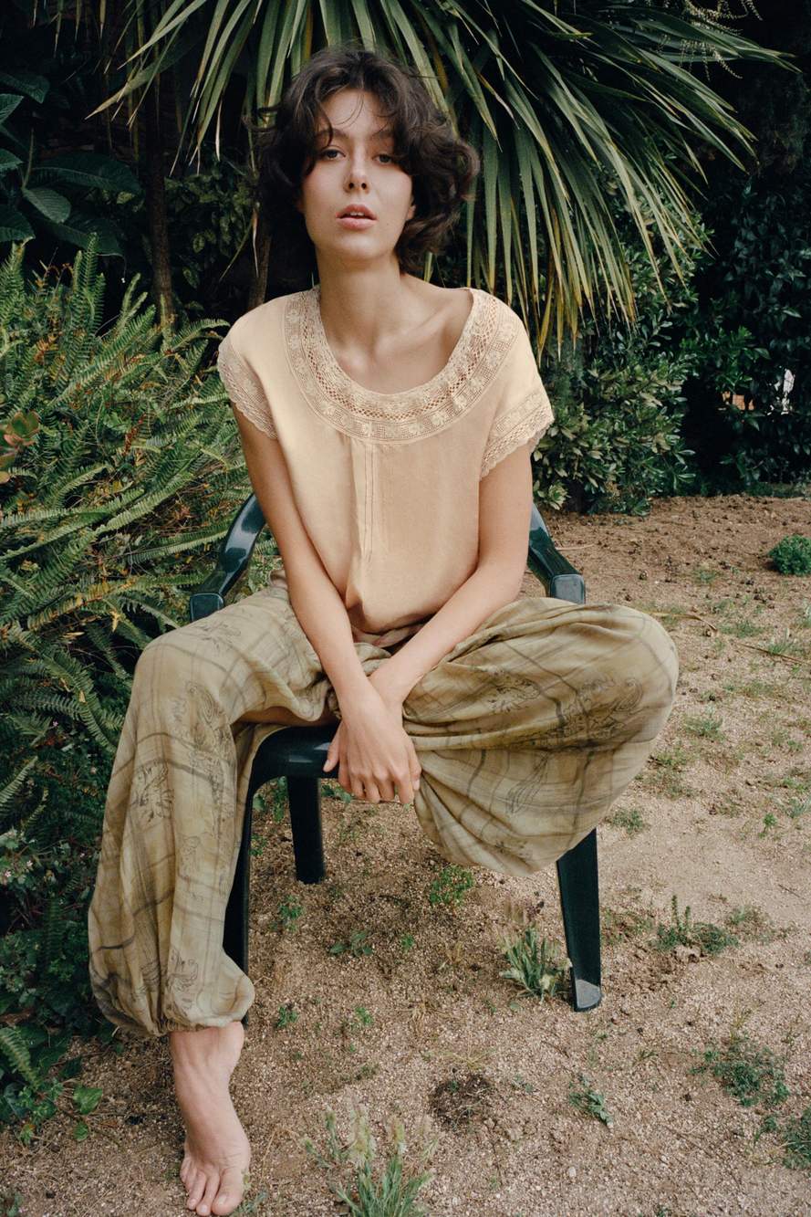 PLEATED LACE TOP — Product image 3 of 6
