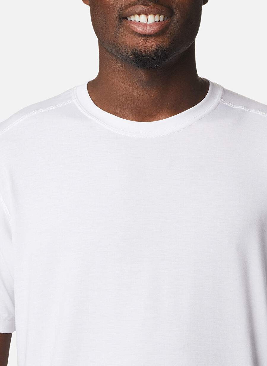 Columbia Beyaz Erkek O Yaka T-Shirt 2031691100_AO9494 — صورة المنتج 4 من 5