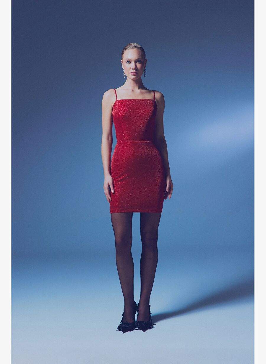 Simli Ip Askl Bodysuit Krmz — Product image 3 of 7