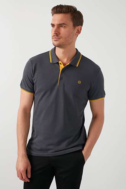 Buratti % 100 Pamuk Düğmeli Slim Fit Polo Yaka T Shirt Erkek 5902118