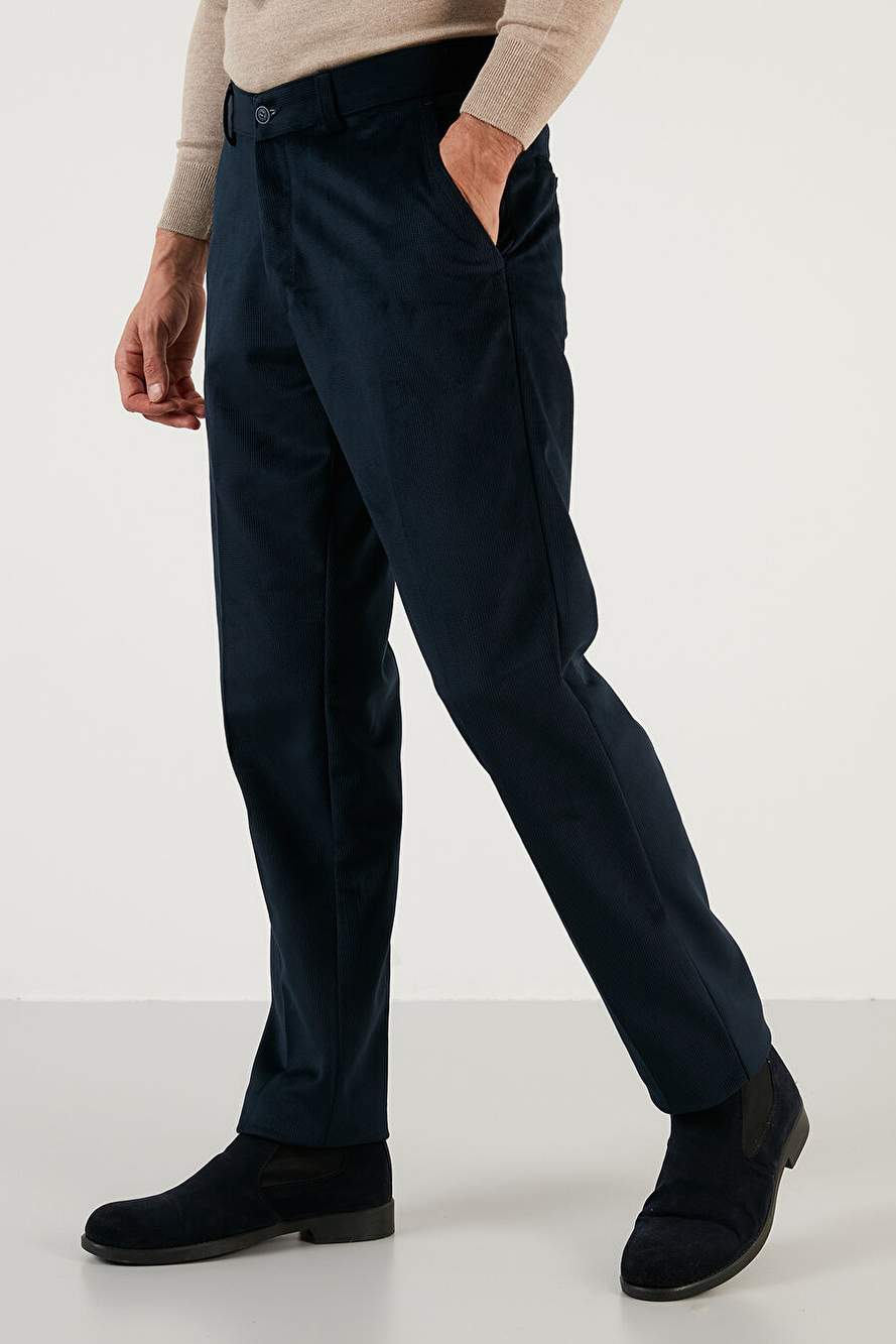 Buratti Normal Bel Regular Fit Düz Paça Kadife Erkek Pantolon 645MERLIN — صورة المنتج 3 من 7