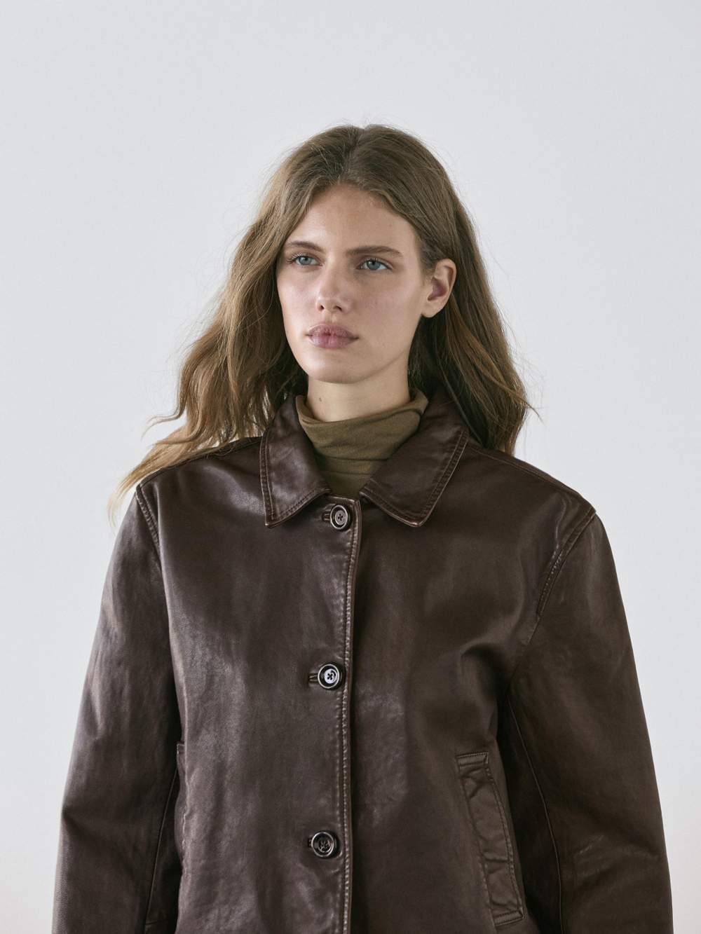 Nappa leather jacket with lambskin collar — Product image 5 of 13