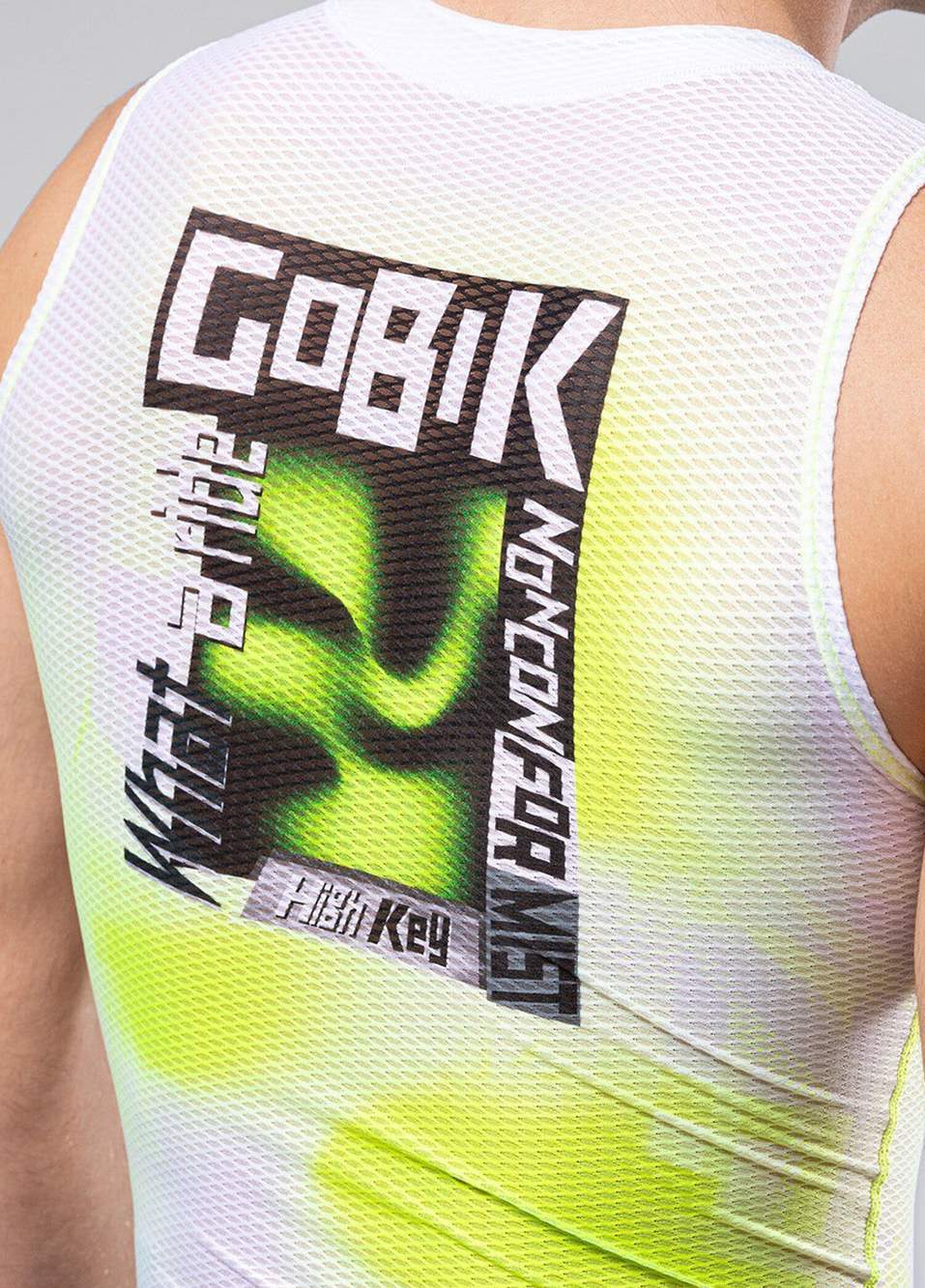Second Skin Beyaz Kolsuz Spor İçlik Unisex Bisiklet Forması — صورة المنتج 7 من 7