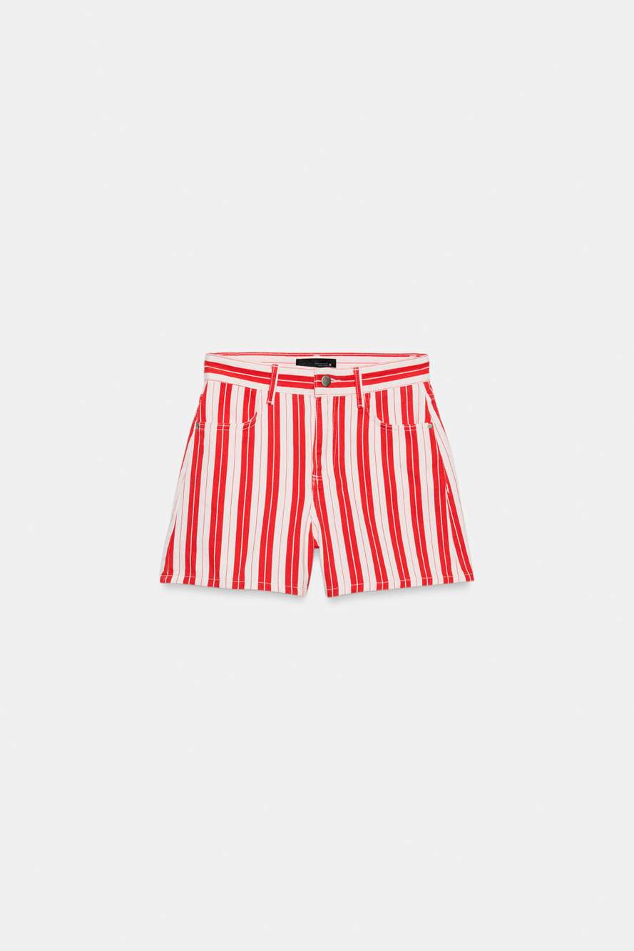 STRIPED MOM FIT SHORTS — Product image 6 of 8