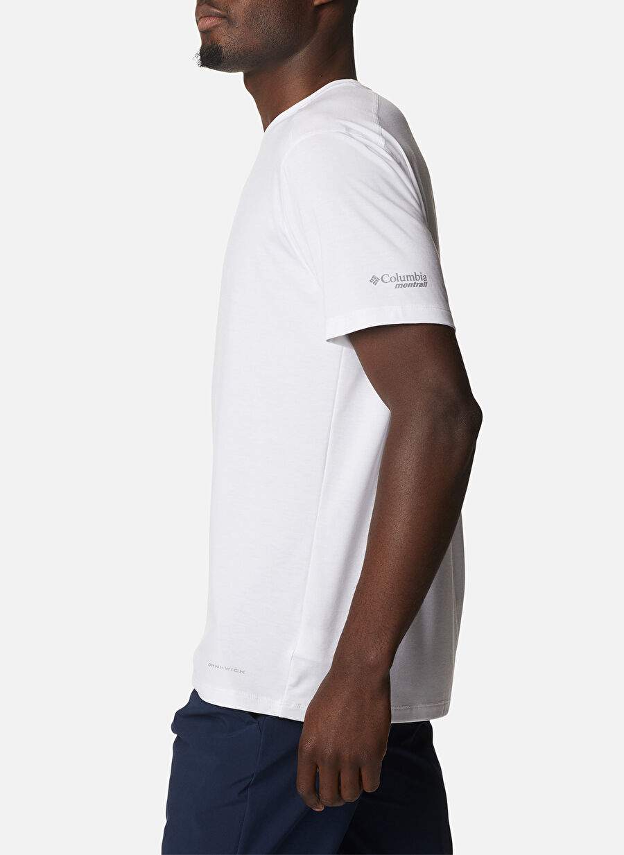 Columbia Beyaz Erkek O Yaka T-Shirt 2031691100_AO9494 — صورة المنتج 3 من 5