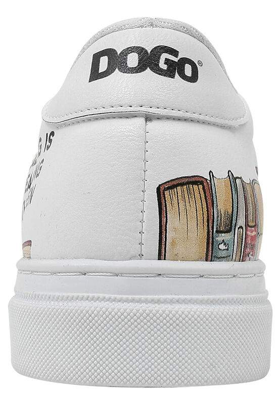 Unisex Kids Vegan Leather White Sneakers - The Wise Owl Design — Product image 9 of 9